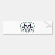 Skullz Etiqueta De Parachoque