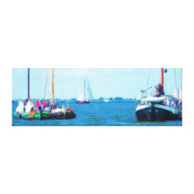 Skutsje. Door FransJonker. Gallerij Wrapped Canvas