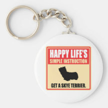 Skye Terrier Llavero Personalizado