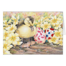 Sleeping Ducky Easter Grußkarten