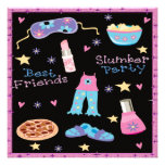 Sleepover de la fiesta de pijamas de los mejores a invitaciones