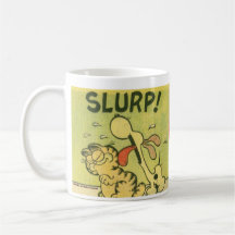 ¡Slurp! Odie, taza