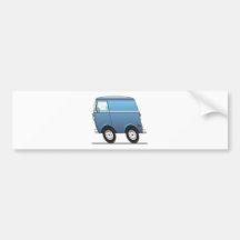 Smart Van Blue Etiqueta De Parachoque