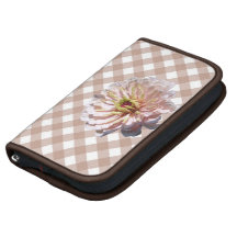 Smartphone - el Zinnia rosado más pálido en enreja Organizadores