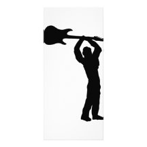 smasher de la guitarra de la roca lonas personalizadas