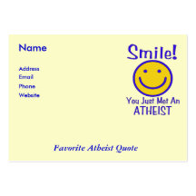 Smiley ateo tarjeta personal