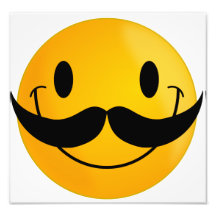 Smiley con el bigote fotografias