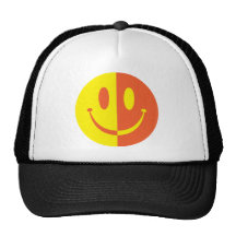 Smiley de 2 colores gorros bordados