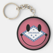 Smiley de Arkansas Llaveros