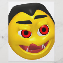 Smiley de Drácula Tarjetas Informativas