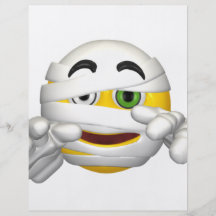 smiley de la momia tarjetones