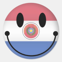 Smiley de Paraguay Pegatinas