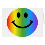 Smiley del arco iris felicitaciones