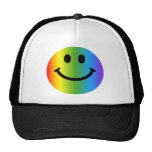 Smiley del arco iris gorros  