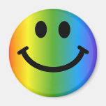Smiley del arco iris imán