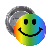 Smiley del arco iris pin