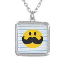 Smiley del bigote grimpola personalizada