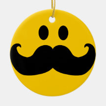 Smiley del bigote ornato
