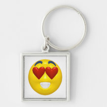 Smiley del el día de San Valentín Llavero Personalizado