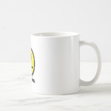 Smiley hilarante de la cara de póker taza de café