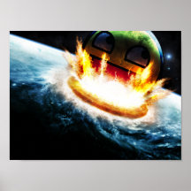 Smiley impresionante - estrellándose en el poster 