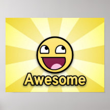 Smiley impresionante - poster impresionante