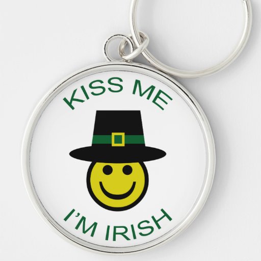 Smiley irlandés llavero personalizado