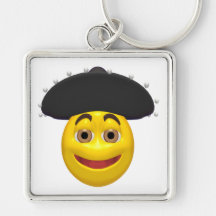 Smiley mexicano llaveros