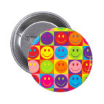 Smiley multicolores del estallido pin