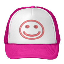 Smiley - smiley Estallido-observado rosa Gorros Bordados