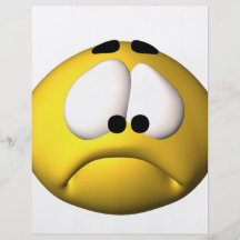 smiley triste tarjetas publicitarias