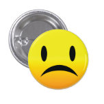 Smilie hace frente a triste pin
