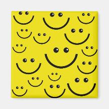 Smilie hace frente al fondo iman de frigorífico