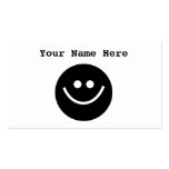 Smilie negro tarjetas de negocios