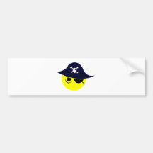 Smilie Pirat smiley pirate Autoaufkleber