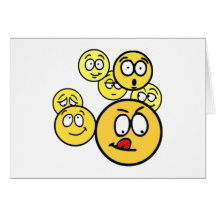 Smilie smiley Gruppe group Karte