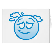 Smilie smiley Wolkenkopf cloud head Grußkarte