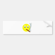 Smilie Zigarre smiley cigar Autosticker