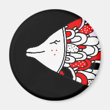 Smiling Fish Magnet by Krize Imanes
