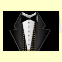 Smoking totalmente formal tarjetas