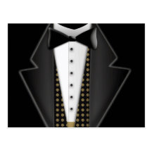 Smoking totalmente formal tarjetas postales