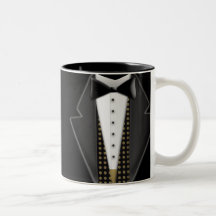 Smoking totalmente formal taza de café