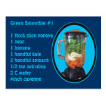 Smoothie verde #1 postal