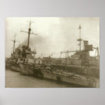 SMS Seydlitz después de Jutlandia Poster