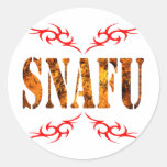 SNAFU PEGATINA REDONDA