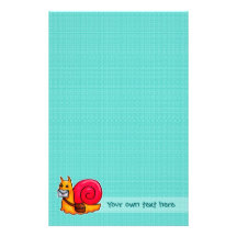 Snail mail amarillo lindo inmóvil  papeleria de diseño