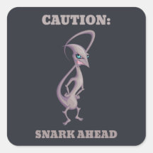 Snark Pegatinas Cuadradas Personalizadas