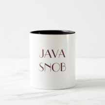 SNOB DE JAVA TAZA DE CAFÉ