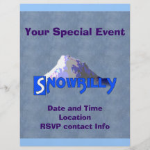 Snowbilly Flyer Personalizado