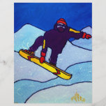 Snowboard por Piliero Tarjeta Publicitaria
